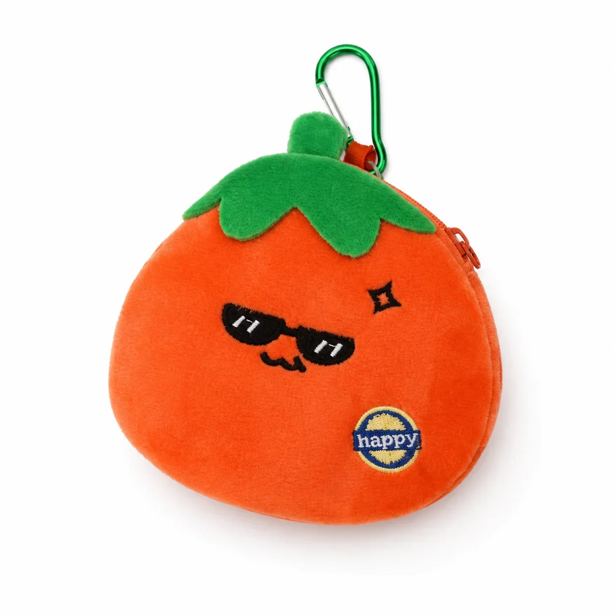 Cute Fruit Plush Coin Purse Keychain, Creative Wallet Pendant, Large Capacity Earphone Storage Bag for Girls