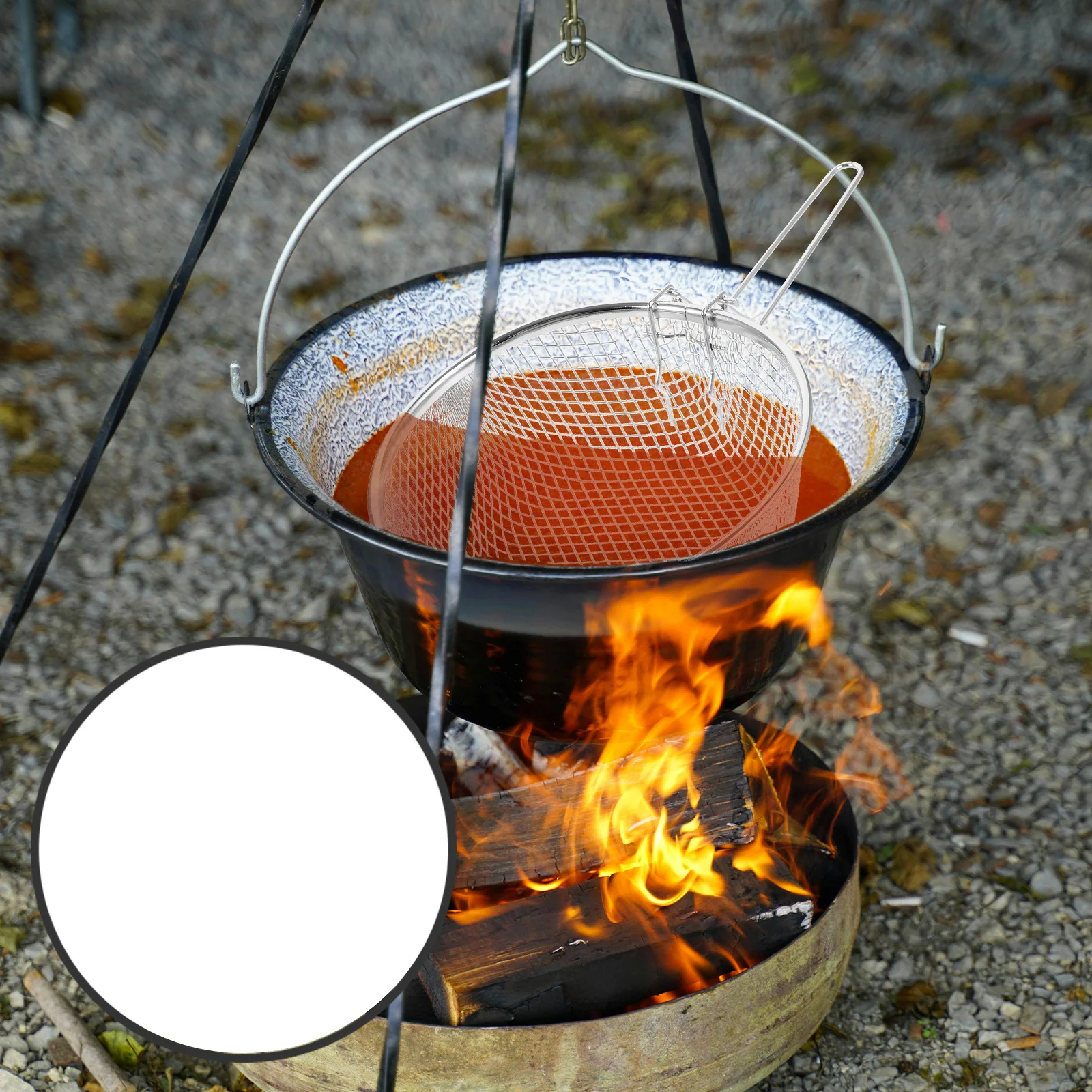 

Stainless Steel Frying Basket Folding Handle Deep Fry Basket Kitchen Wire for Fries Onion Rings and Snacks Deep Fryer Baskets