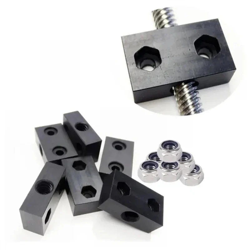 4Pcs Openbuilds T8 Lead Screw Acme Nut Block for 8mm Metric Acme Lead Screw 2mm 4mm 8mm Lead T Thread 3D Printer Parts