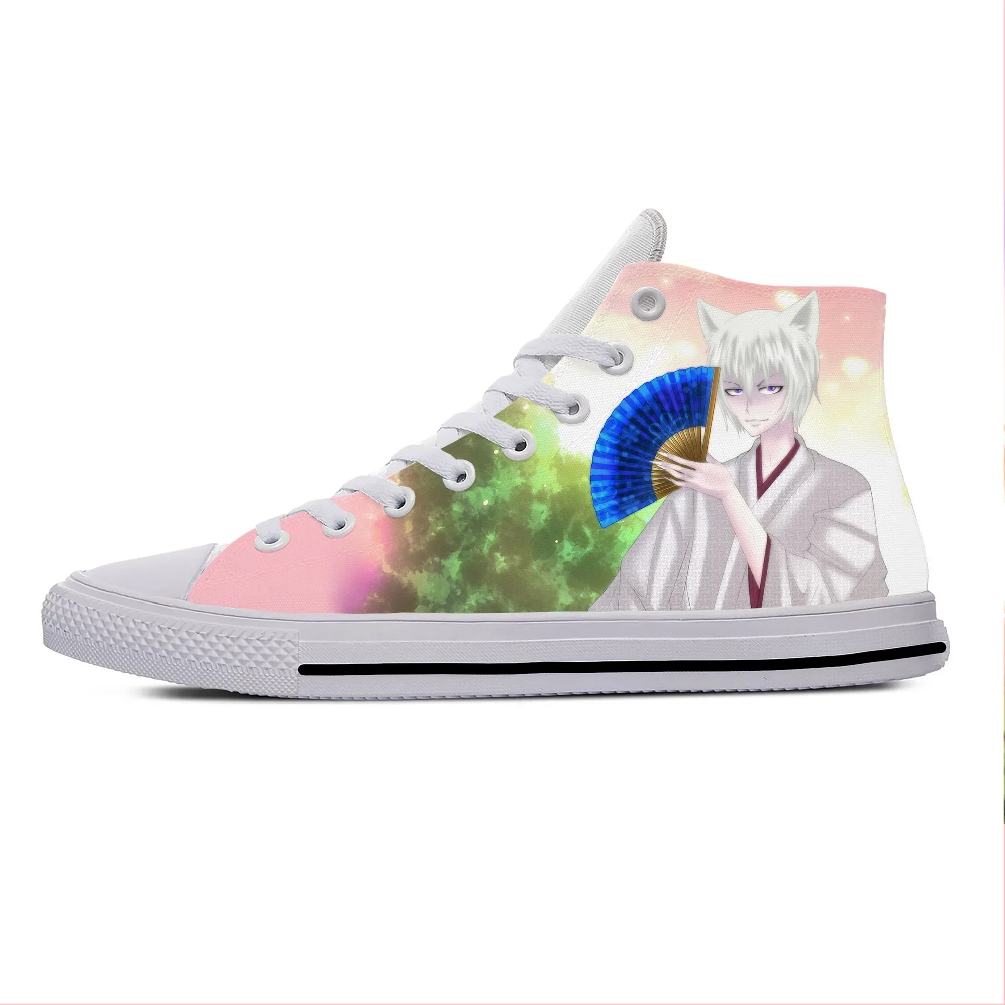 

Hot Japanese Anime Manga Kamisama Kiss Love Tomoe Casual Cloth Shoes High Top Lightweight Breathable 3D Print Men Women Sneakers