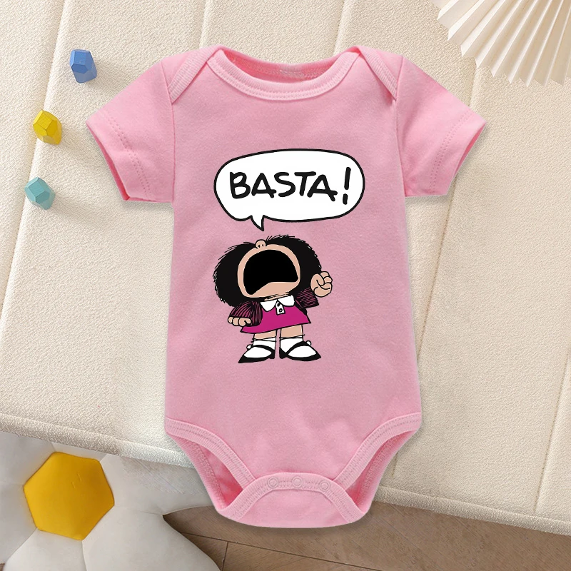 Mafalda Romper Spring Autumn 0-24M Cotton Onesie Infant Cartoon Print Soft Breathable Sleepwear Cute Tops Fashion Birthday Gifts
