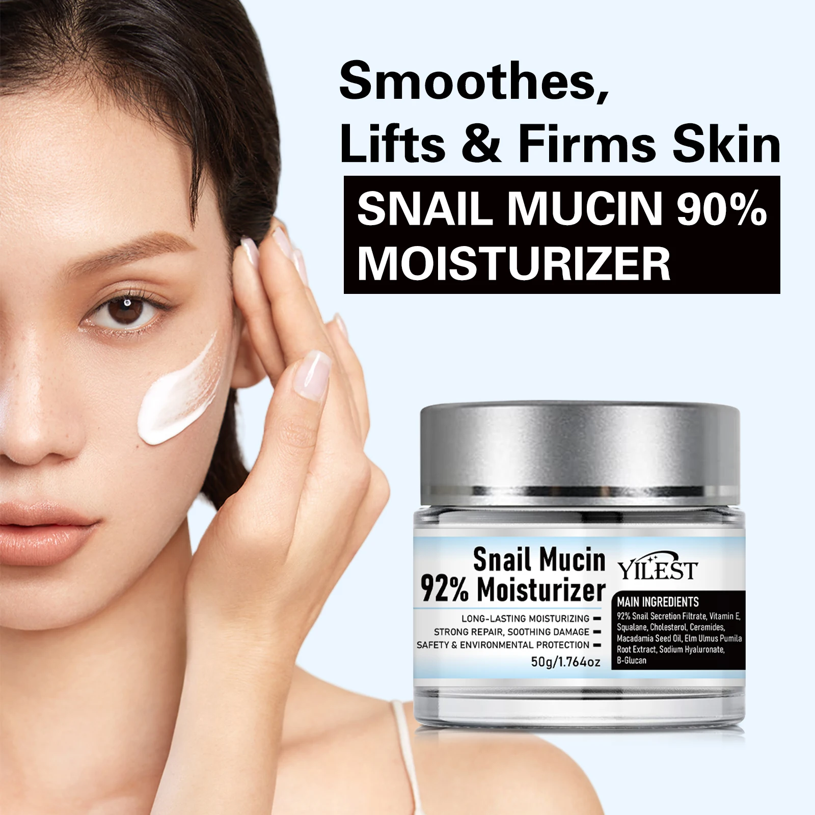 

YILEST Moisturizer Cream 50g - Hydrating, Repair & Firm Skin Cream