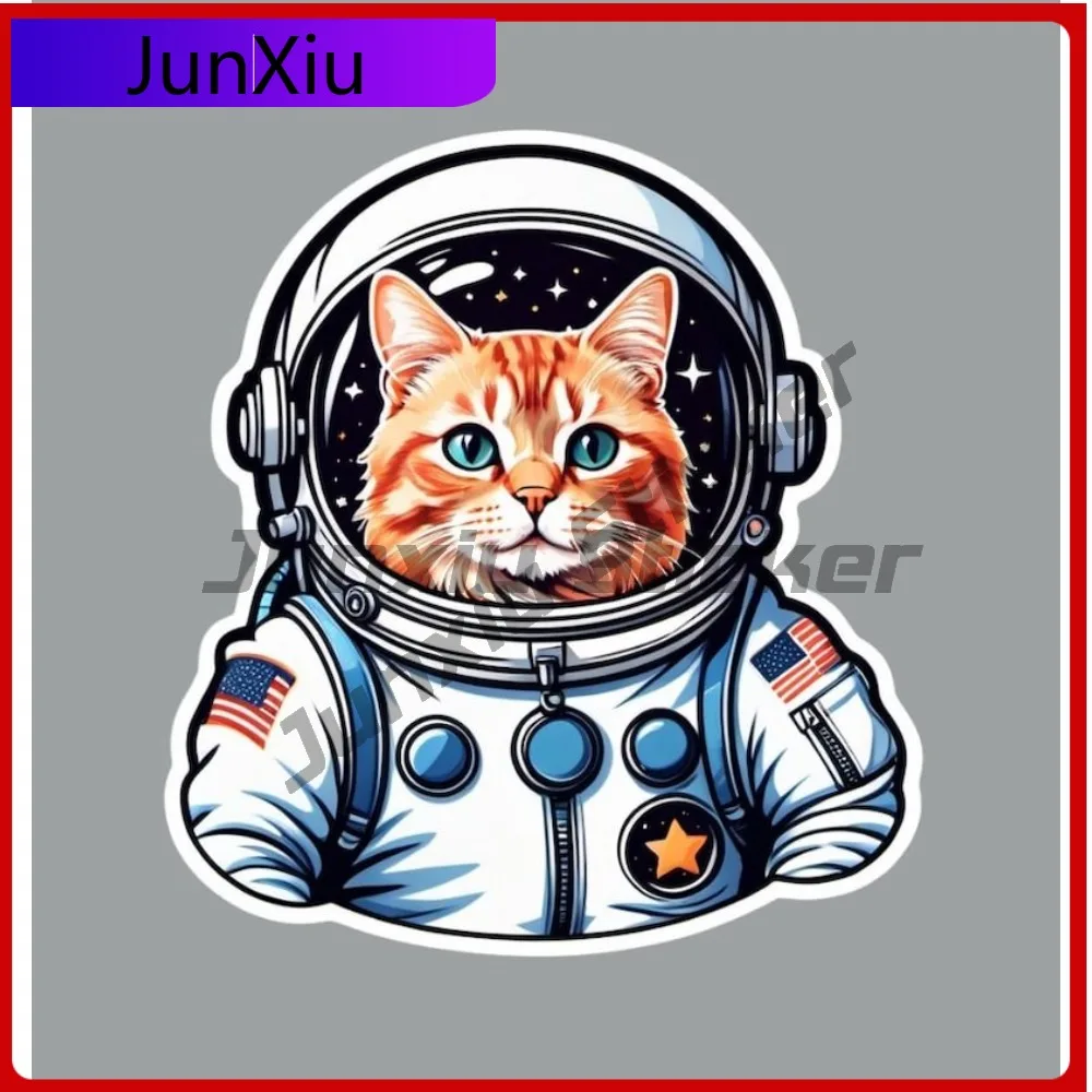

Tabby Cat Astronaut Scratch-proof Sticker X 500 Motorcycle Fridge Or Laptop Bumper Stickers Funny Decoration Wall Diy Glass Can
