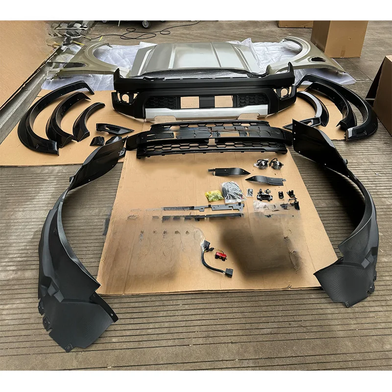 High Quality Complete Facelift Conversion Body Kit Fit for Everest 2016‑2021 Convert to 2022 Raptor Style Include Fender Hood