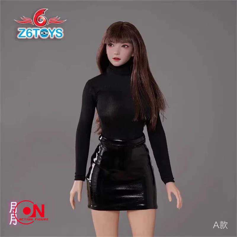 Z6TOYS ZC016 1/6 아시아 이동식 눈 미녀 헤드 스컬프트 모델 12인치 TBL JIAOU 여성 군인 창백한 피부 액션 피규어 바디
