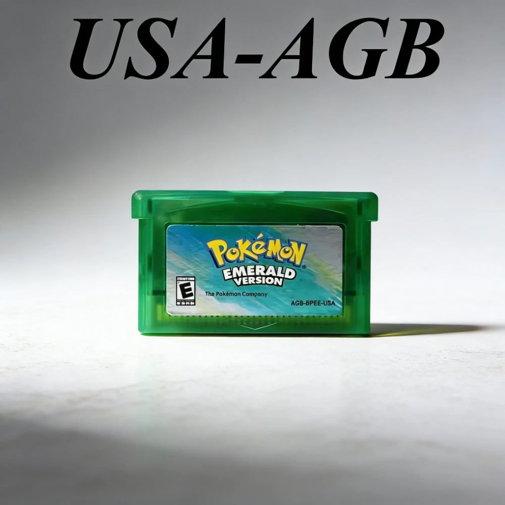 Englische Pokémon 32-Bit-Video-GBA-Spielkarten-Bundle USA-Version Ruby Sapphire Emerald FireRed LeafGreen Gameboy Advance Cartridge – Detail 13