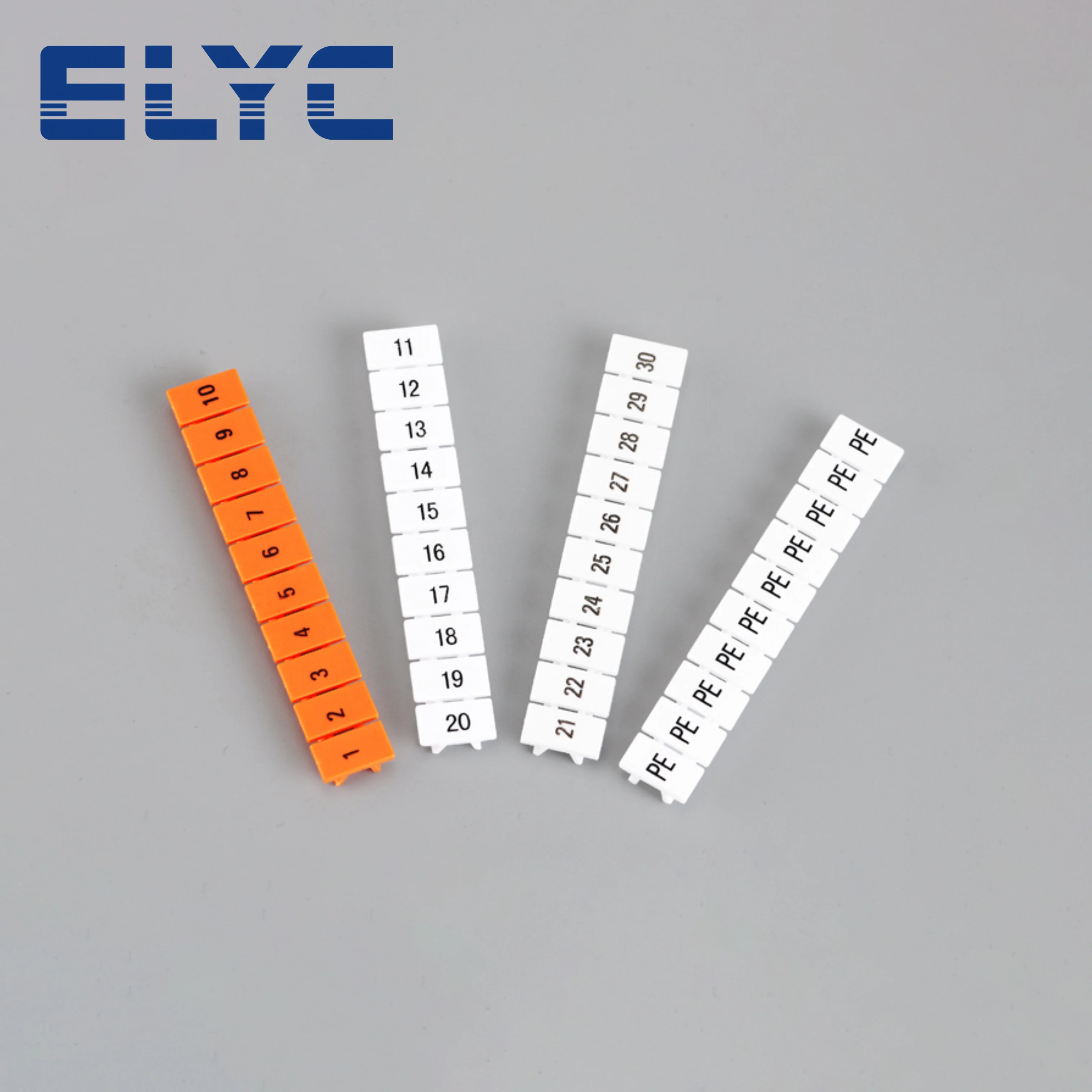 100Pcs ZB5 Label For UK3N UKK3 PT2.5 ST2.5 Standard Number Blank ZB 5 DIN Rail Terminal Block Accessories Zack Marker Strips