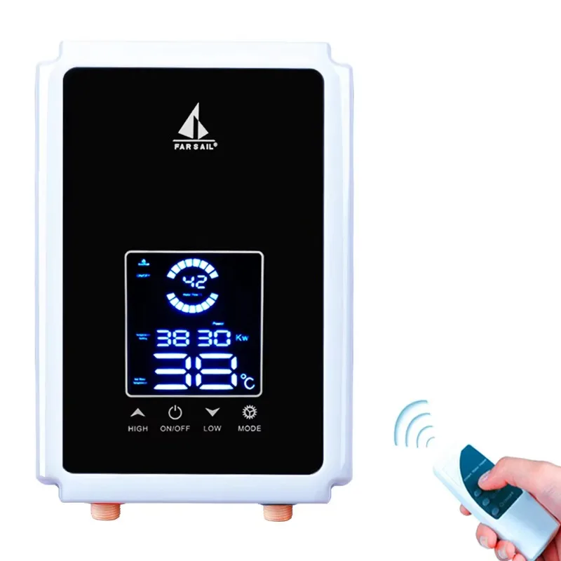 Water Heater Commercial 12KW Electric Tankless New Water Heater Bathroom Use or Shower - view 4