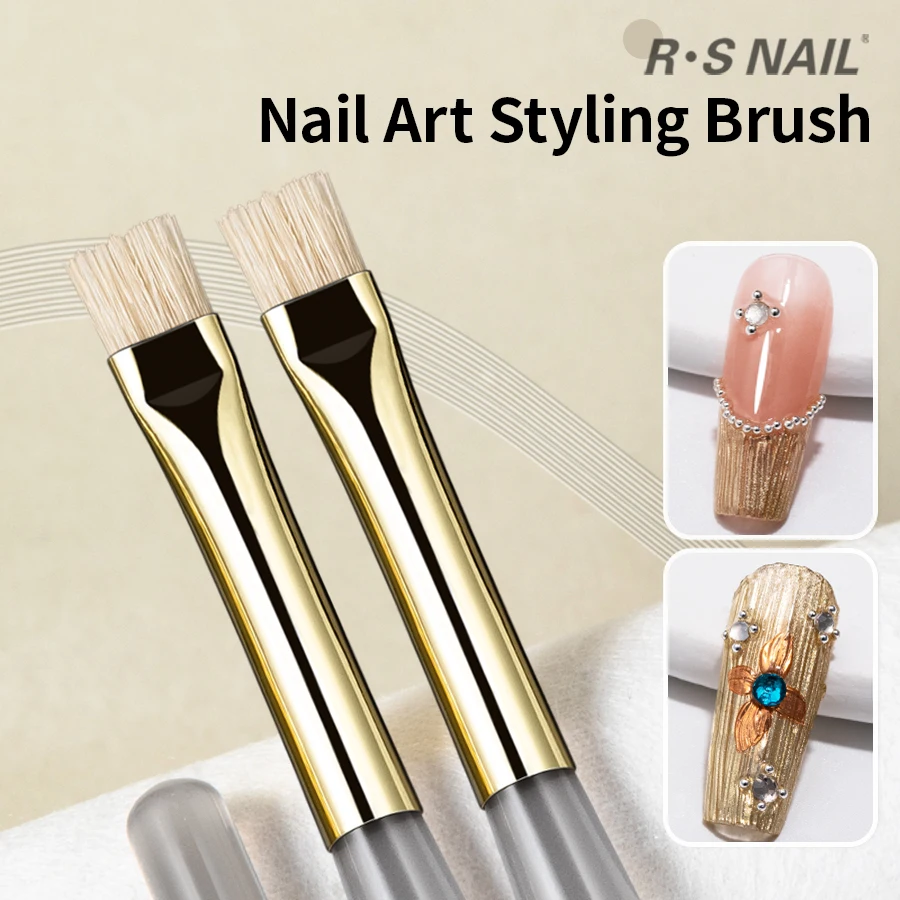 RSNAIL Nail Art Styling Brush Stripe Liner Brushes Multifunctional Design Nail Brush Hard Bristle Modeling Brush Manicure Tools