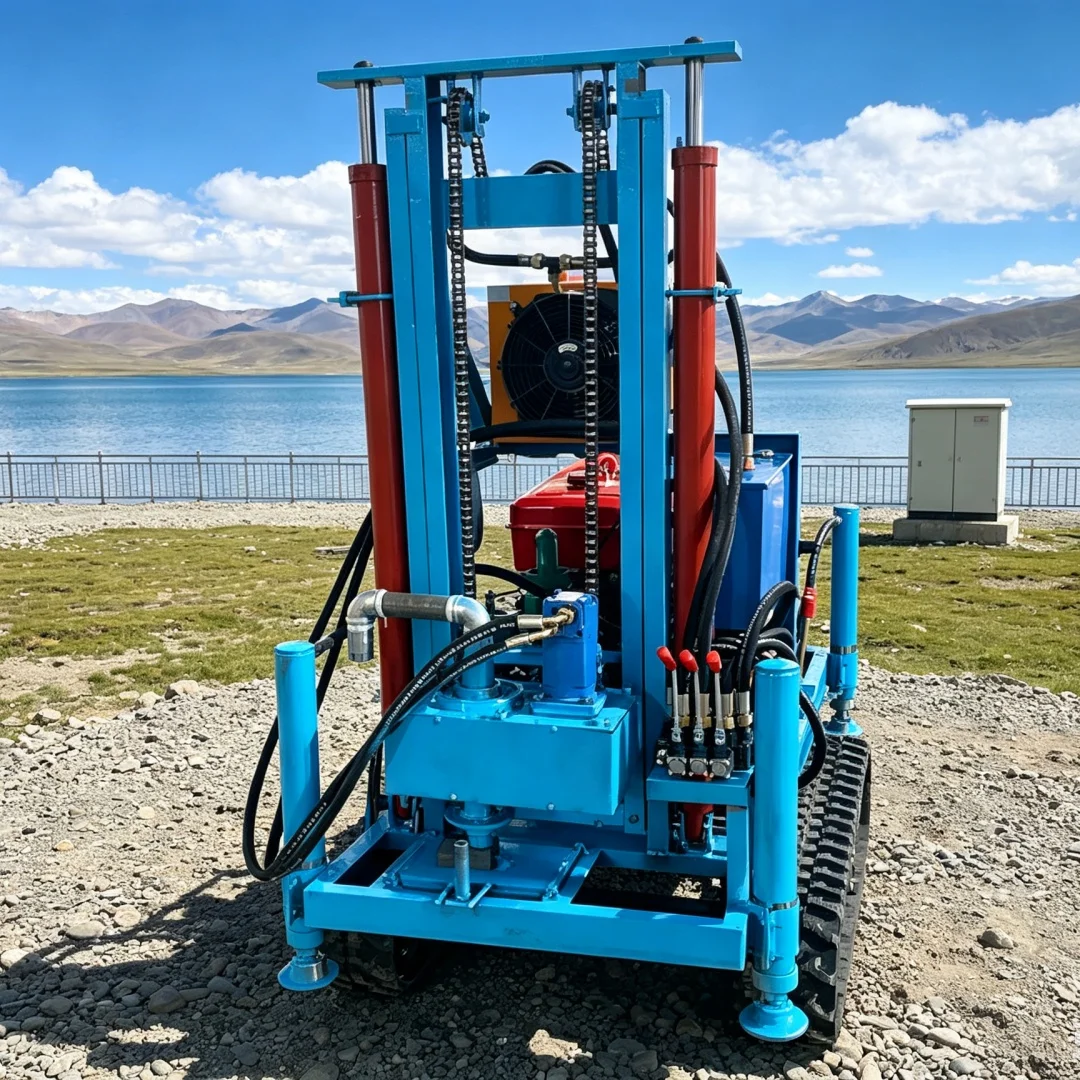 Customized Crawler Water Well Drilling Rig, Diesel‑hydraulic Driven, Drilling Equipment for Rural Civil Water Intake