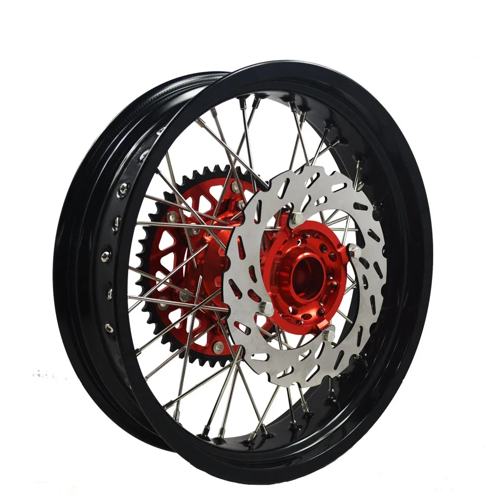 Custom 17 Inch Full Set Aluminum Alloy Motorcycle Wheels For CR125 CR250 CRF250 CRF450