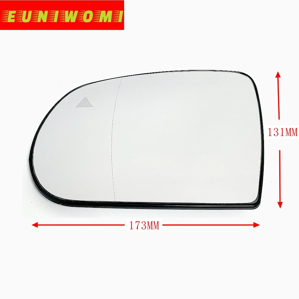 Wide Angle Heated Mirror Glass with Blind Spot Warning for  JEEP COMPASS (2017 18 19 20) CHEROKEE KL (2013 14 15 16 17 18 19 )