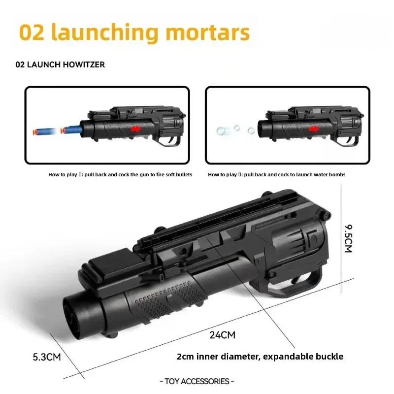 2026 Multiple Shooting Mode Parent Child Interactive Toy M416 Under Barrel Launcher EVA Sponge Soft Bullet Multi Fun Toy