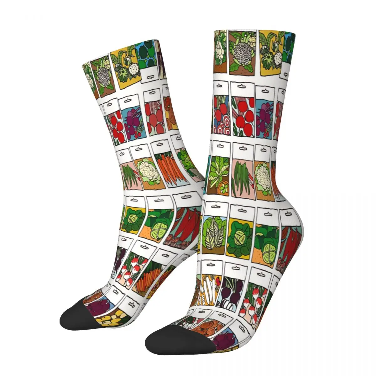 Vegetable Seeds Pattern Vegetable Socks Male Mens Women Autumn Stockings Polyester