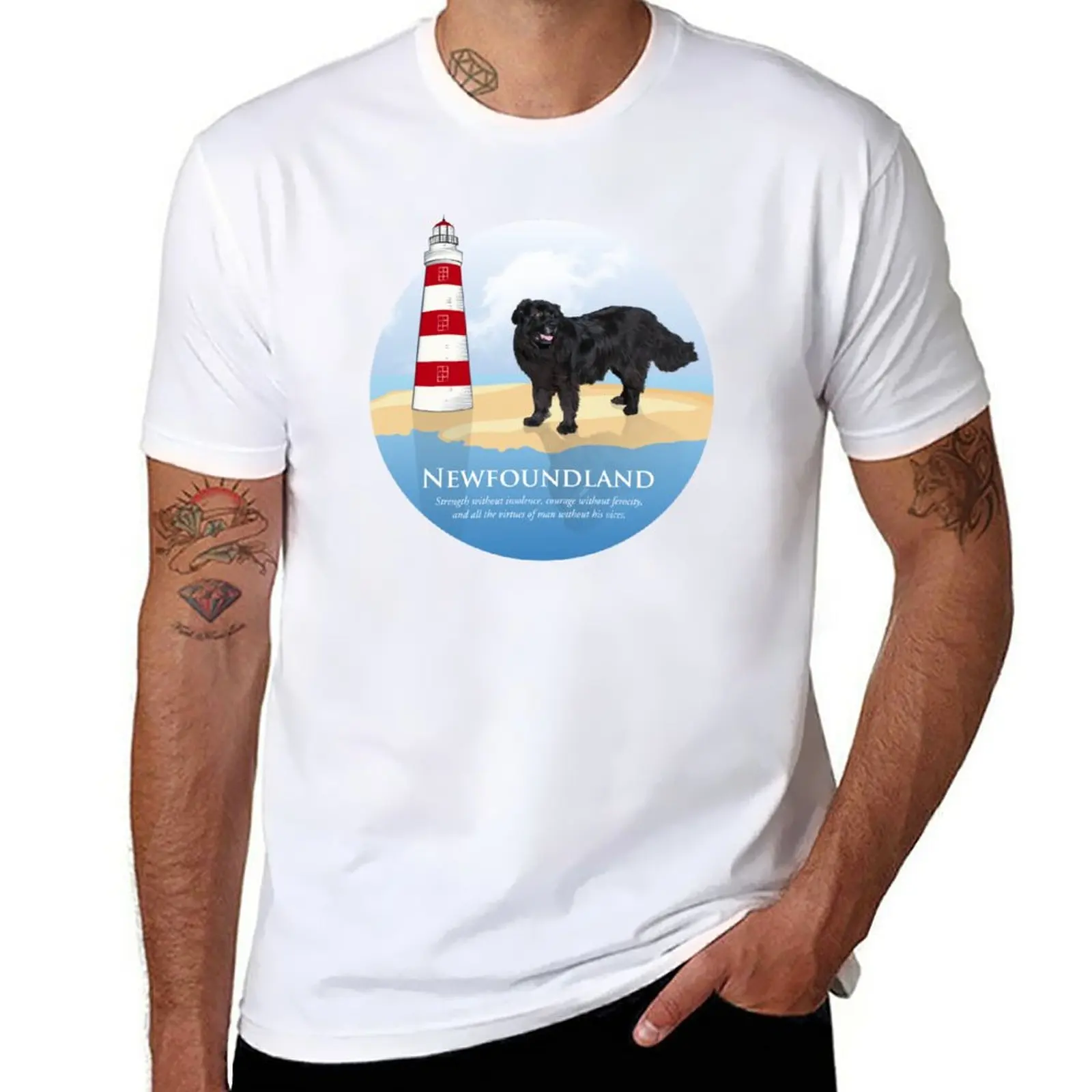 New Samson visit Newfoundland! T-Shirt heavyweight t shirts custom t shirt man clothes kawaii clothes mens white t shirts