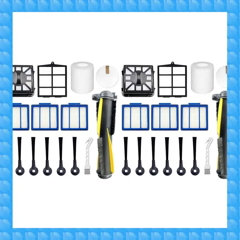 

ETRT 28PCS Replacement Parts For Shark IQ RV1001AE RV101 Robot Vacuum Foam Felt Filter Self-Clean Base Accessories