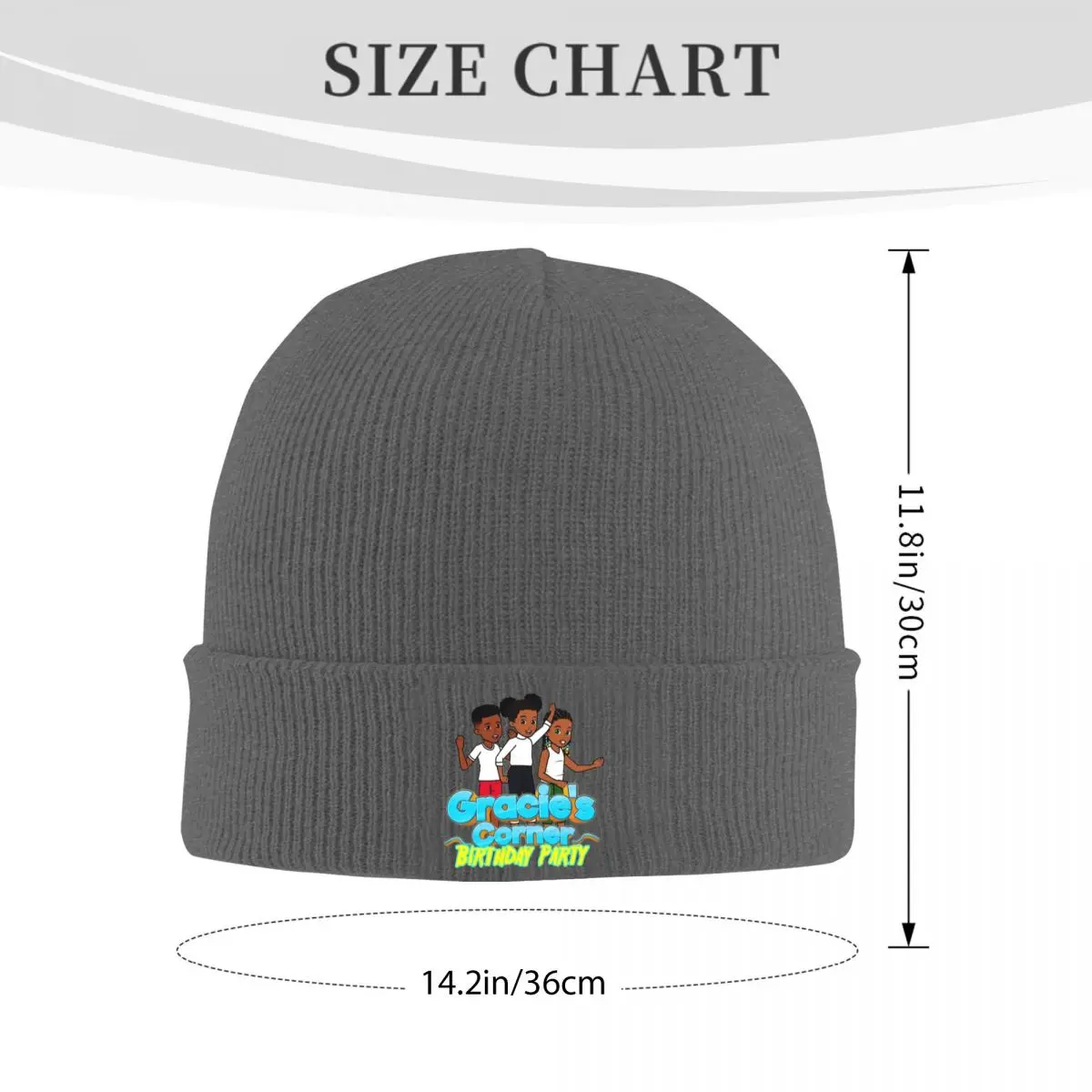 Gracies Family Corner Cute Phonic's Song Warm Knitted Cap Hip Hop Bonnet Hat Autumn Winter Outdoor Beanies Hats for Unisex Adult