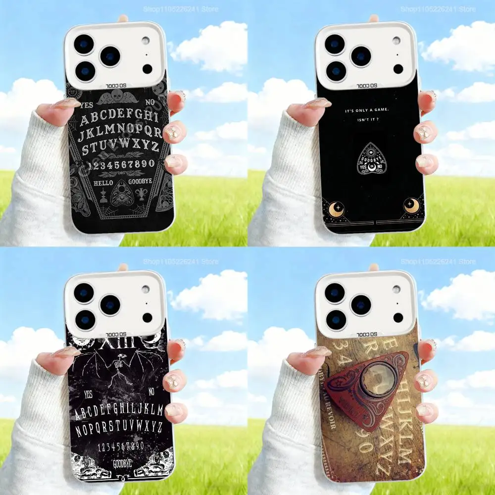

Supernatural Art Ouija Board For iPhone 17,16,15,14,13,12,X,8,Pro,SE4,Max,Plus,Air,Mini White Matte Case