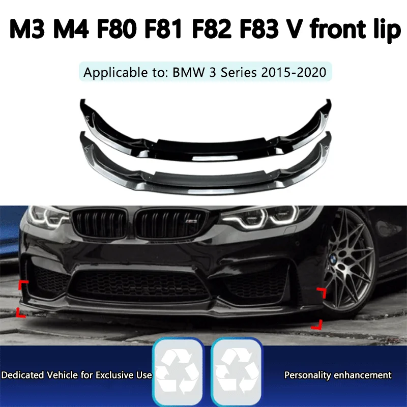 

Suitable for BMW 3 Series 4 Series m3 m4 f80 f82 f83 2015-2020 front lip and front shovel modification parts