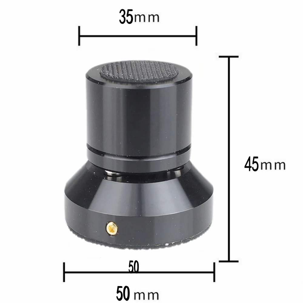 Speaker Base Shock Absorber Lead alloy Adjustable Tray Pad Ceramic Ball Foot Speaker Stand Isolation Feet Spike 50mmx45mmx35mm