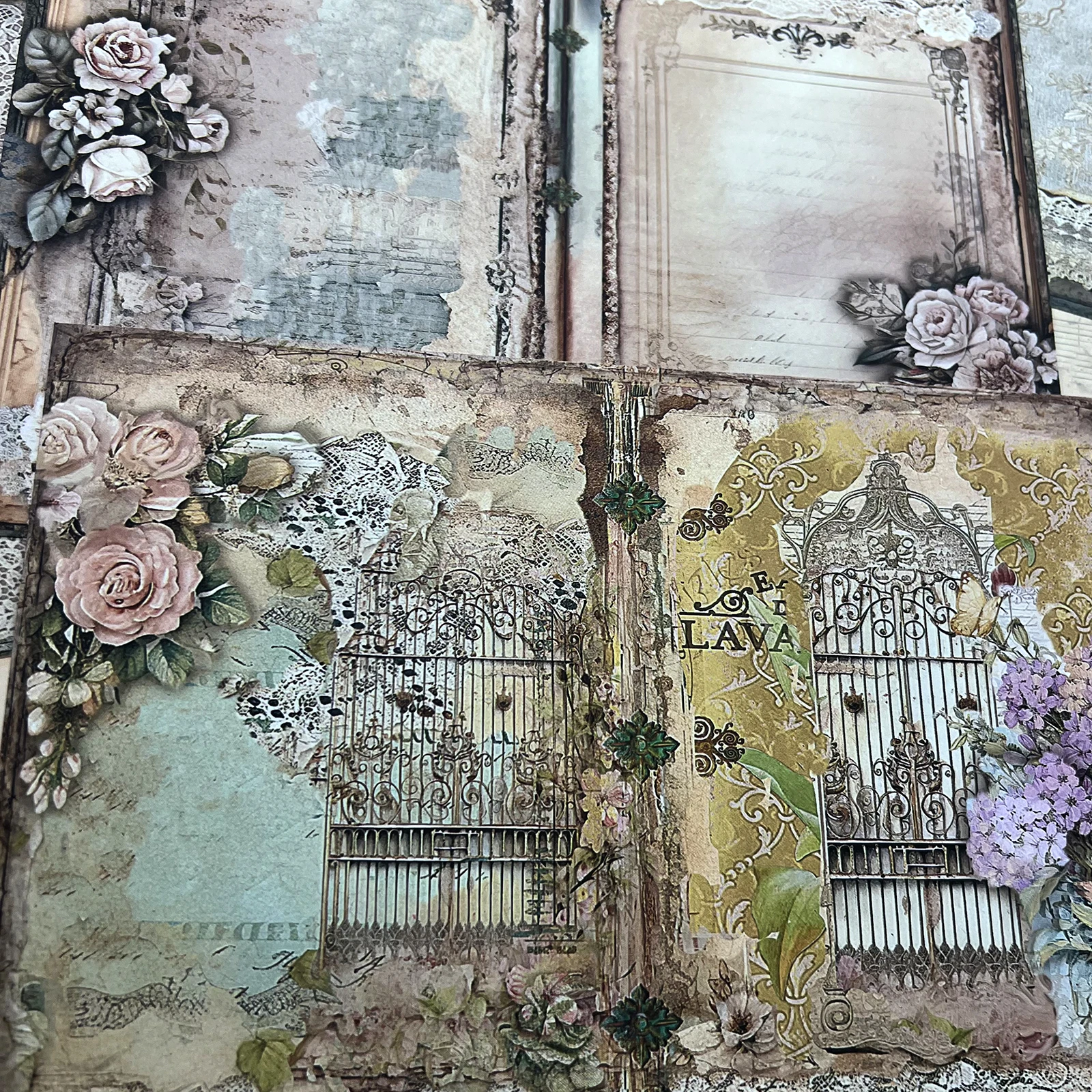 Viguscraft 10Sheets A5 Size Rose Ledger Junk Diary Magazine Scrapbooking