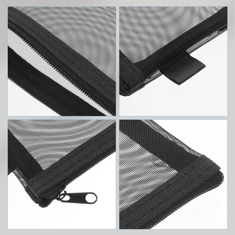 8 ชิ้นกระเป๋าดินสอความจุขนาดใหญ่น้ำหนักเบาแบบพกพาปากกาออแกไนเซอร์เครื่องเขียนกล่องเก็บของซิปเรียบกระเป๋าดินสอ