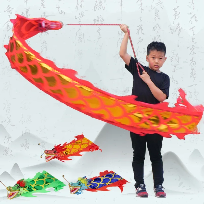 Dragon Dance Props For Kids Chinese Style Carnival Festival Chinese New Year Square Performance Funny Game Props Children