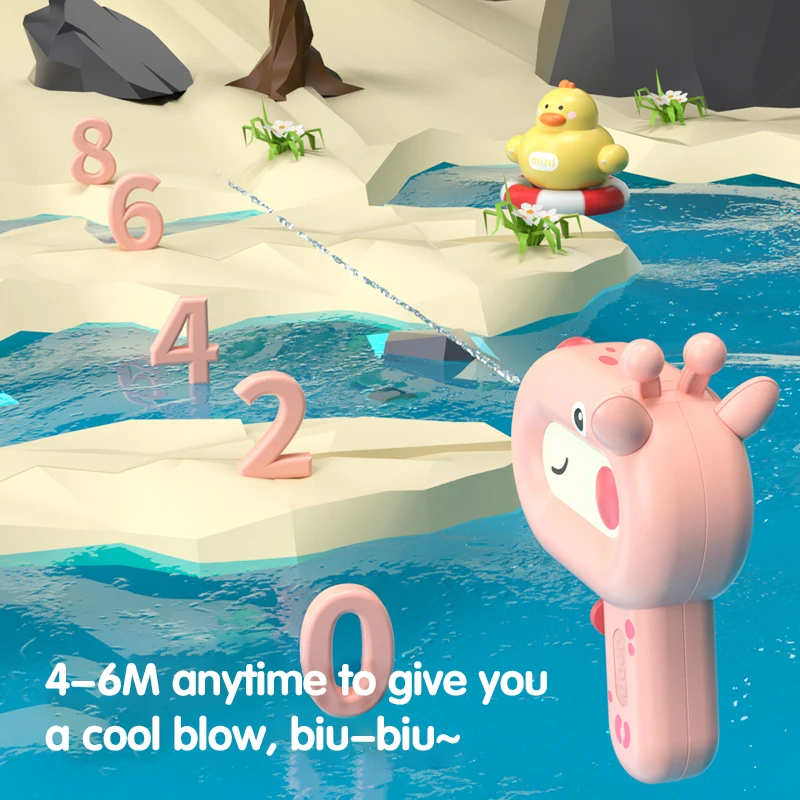 الأطفال الكرتون لعبة مسدس المياه رذاذ صغير ضربة المياه معركة البنادق ديناصور بطة ألعاب الحفلات في الهواء الطلق الاطفال اللعب هدية عيد ميلاد