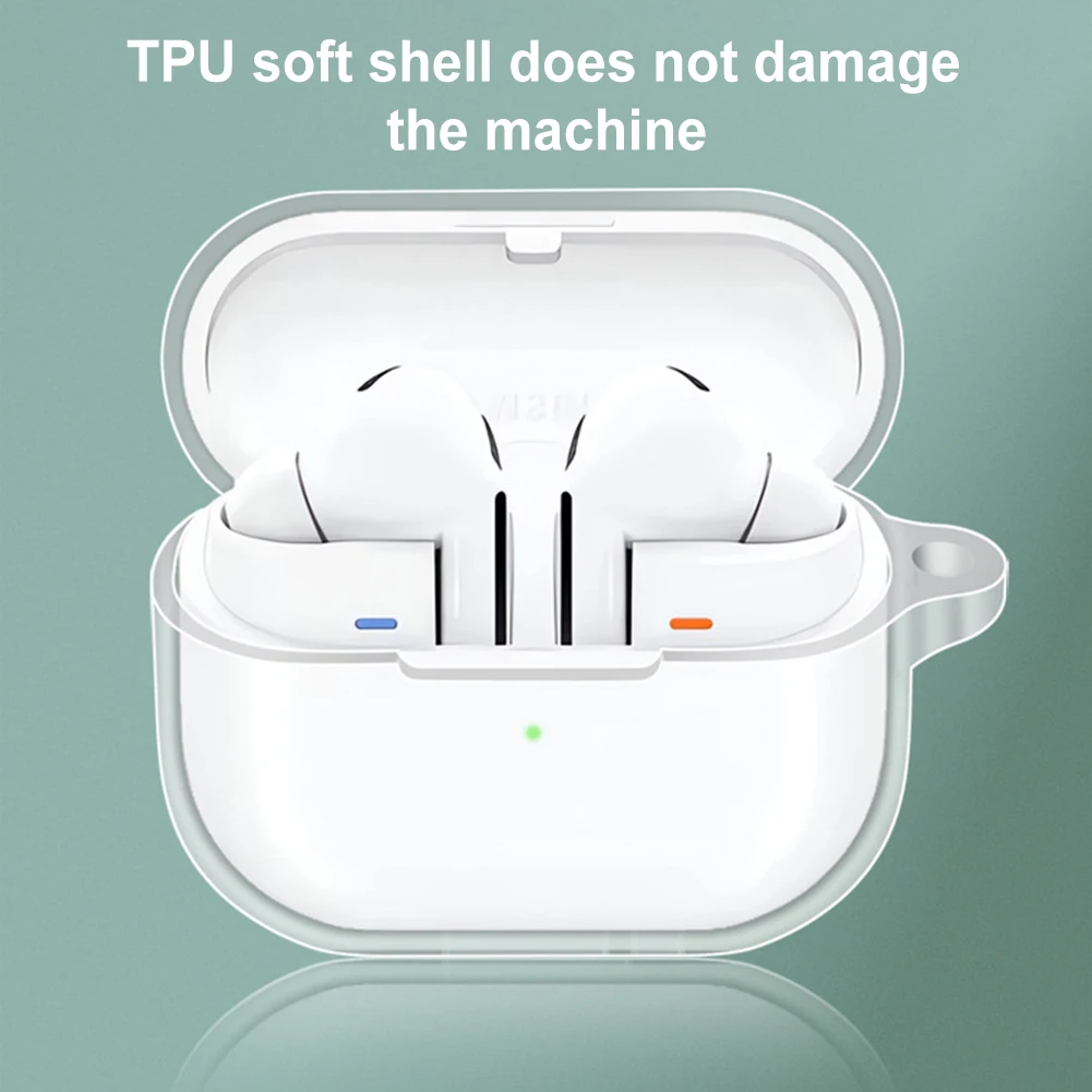 Casing Earphone transparan untuk Samsung Galaxy Buds 3, casing lembut Bluetooth nirkabel 3 dan Galaxy Buds 3