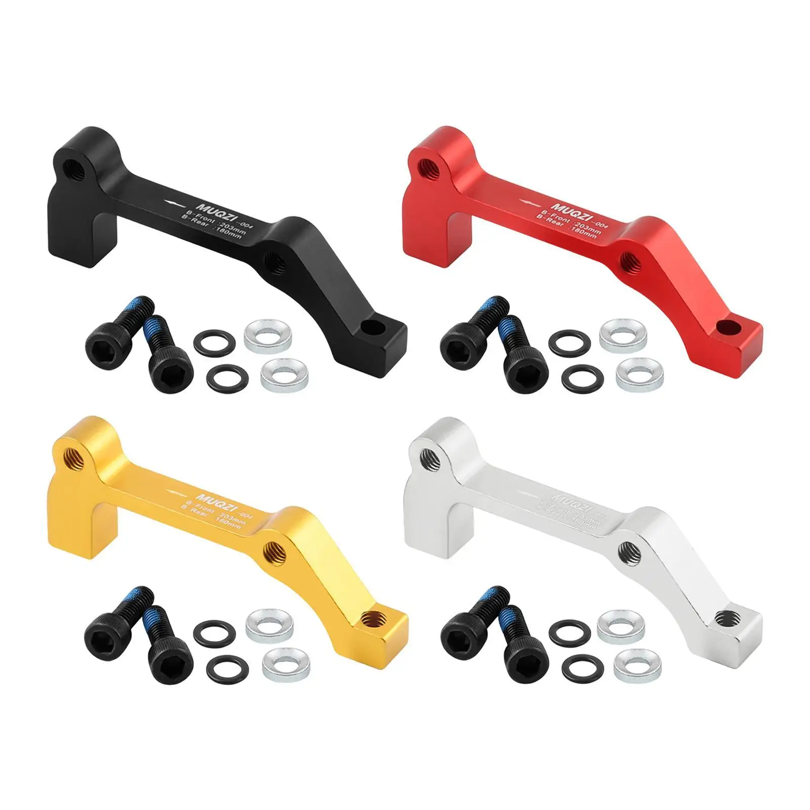 Bike Disc Brake Adapter Convert Bike Disc Rotor Accessory Frame Bracket Aluminum Alloy with Bolts Adaptor Mounting Converter