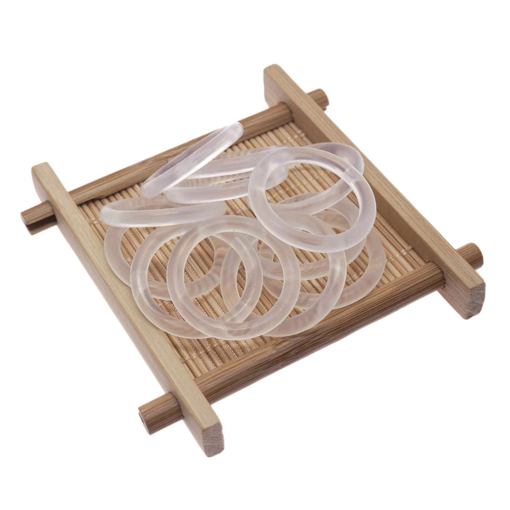 Sutoyuen 30PCS BPA Free Safe Silicone Baby Pacifier Dummy Ring MAN Adapter O Ring ilicone Inner Diameter 21mm