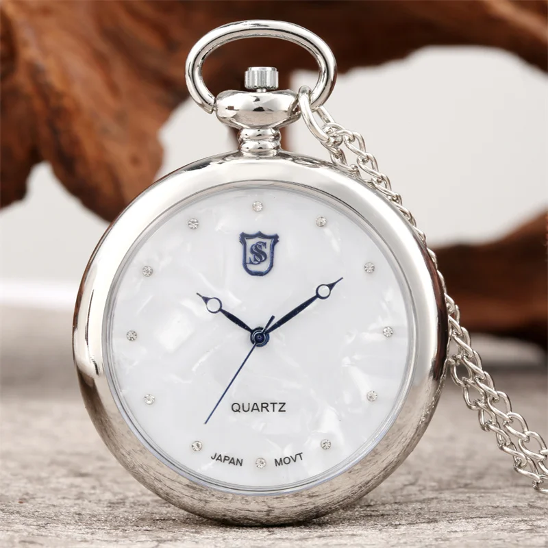 Antique Style Open Face Pocket Watch Men Women Quartz Watches with Necklace Chain Deco Crystal Dial Colorful Flower Cover Gifts