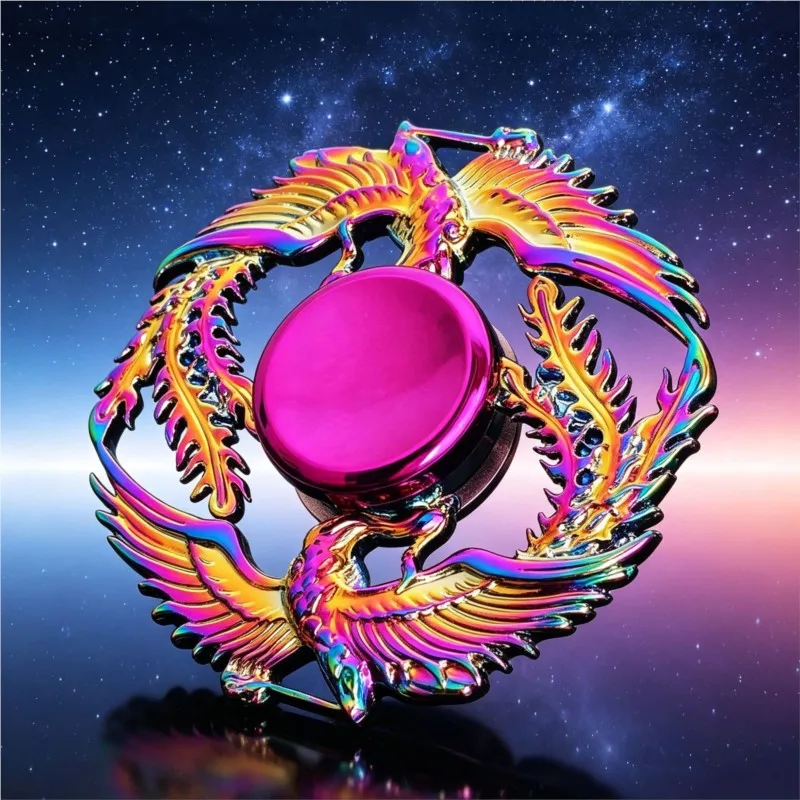 Dragon Wings Hand Spinner Alloy Low Noise Metal Colorful Finger Spinner Anti-Anxiety Fingertip Gyro Stress-Relief Spinning Toy