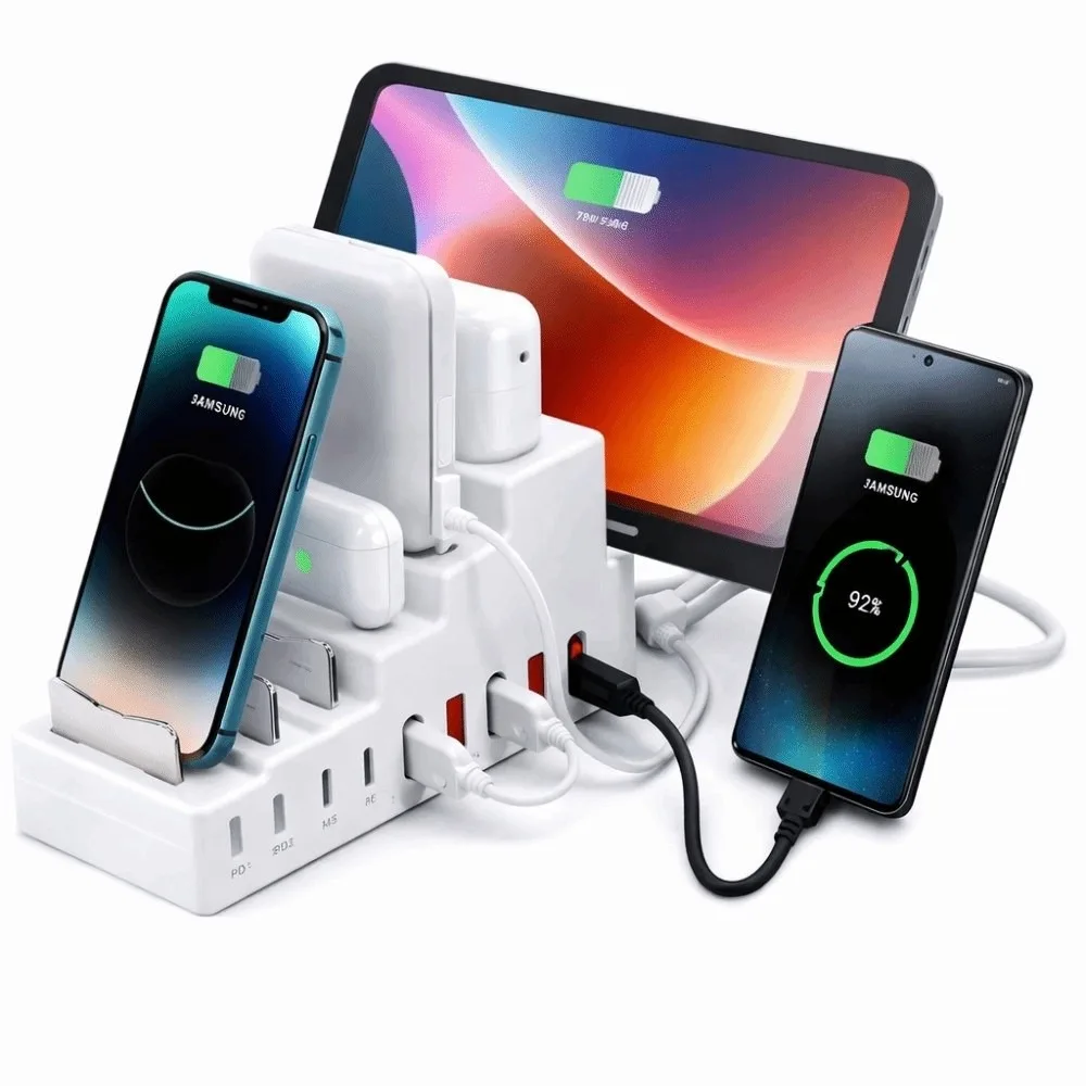 Portable Design Multi Port Type-C HUB Compact Stable USB Splitter Practical Convenient Multi Port Docking Station Data Transfer - view 5