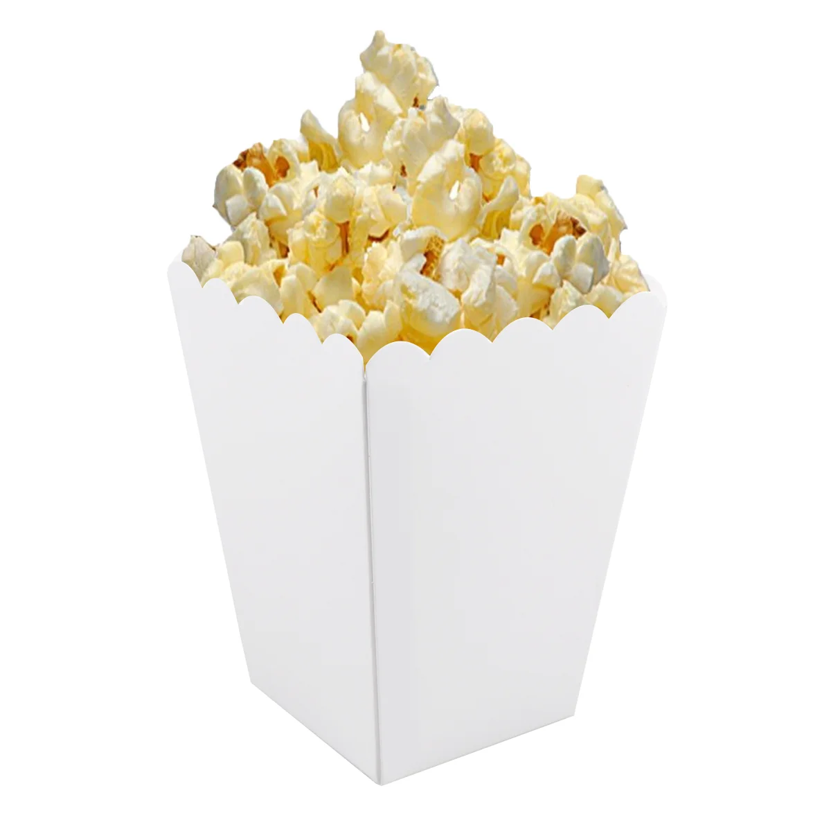 50 PCS Cake Boxes Paper Bags Cardboard Popcorn Snack Small Party Candy Cartons Travel