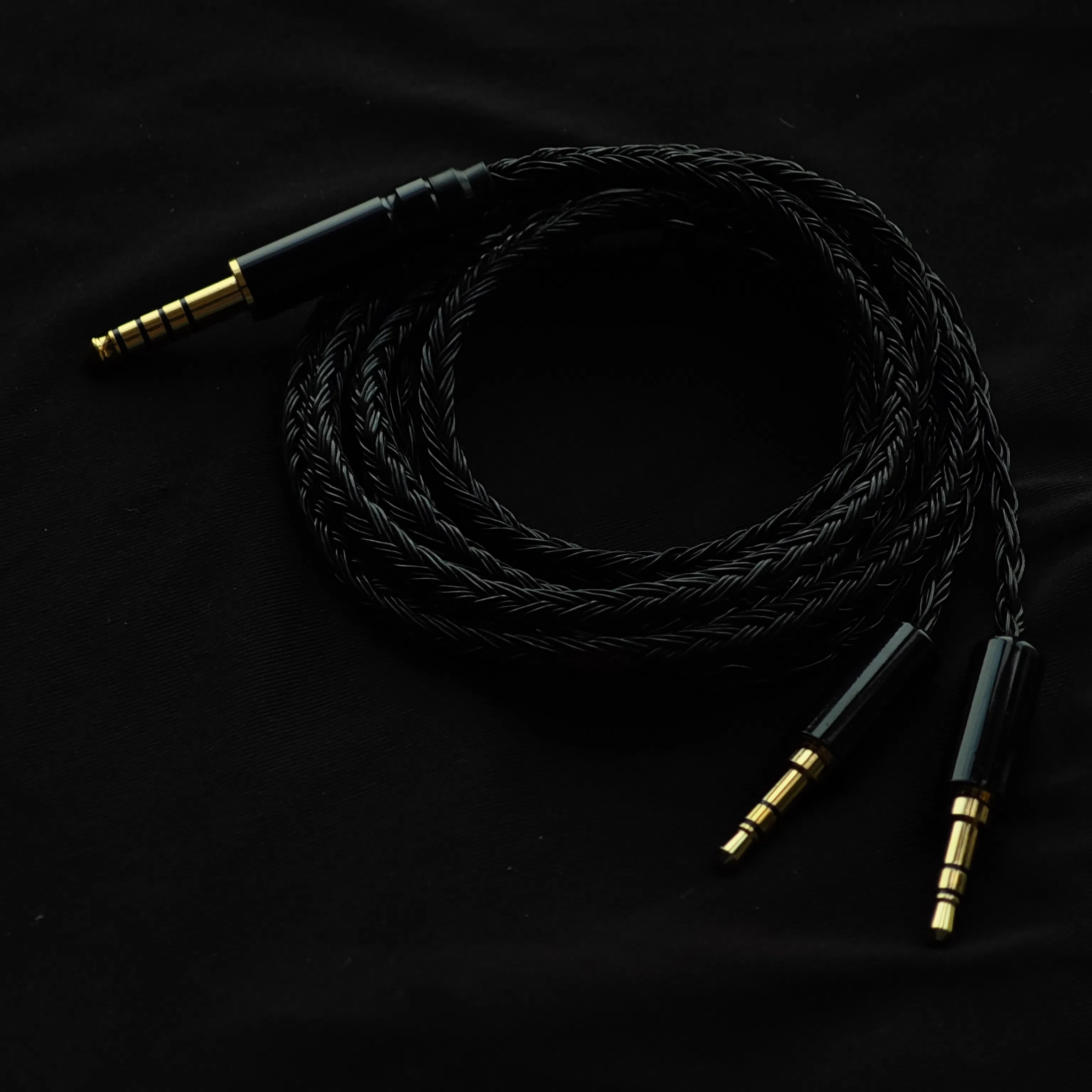 Untuk HIFIMAN Edition XS ANANDA HE400 D5200 T1 T5P Z7 4pin XLR kabel 3.5 2.5 4.4 keseimbangan 6.5 24 Core OCC Silver plating Upgrade
