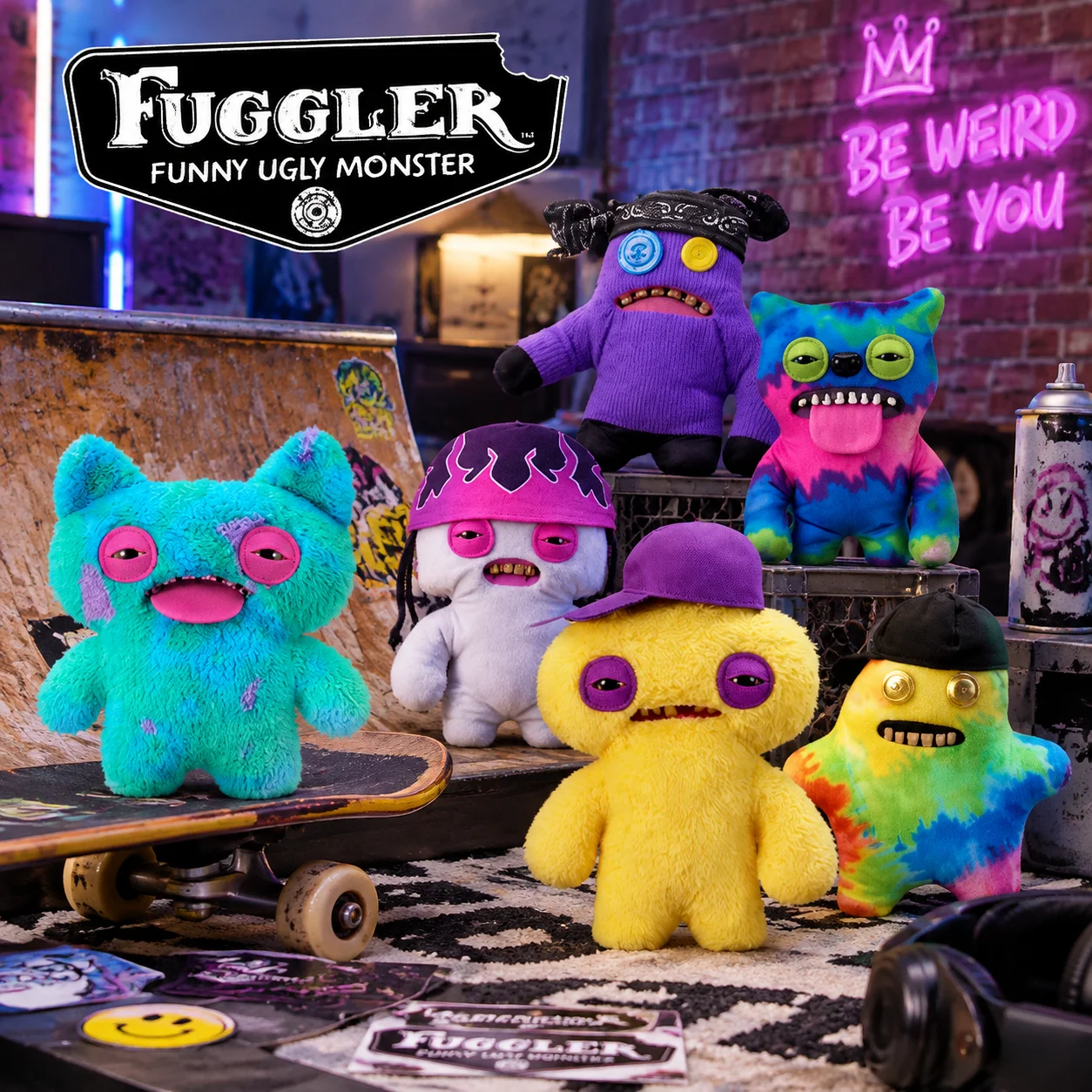 Fuggler Funny Ugly Monster Plush Toy Hip Hop Series Cute Weird Stuffed Doll Street Style Collectible Plush For Adult Fans