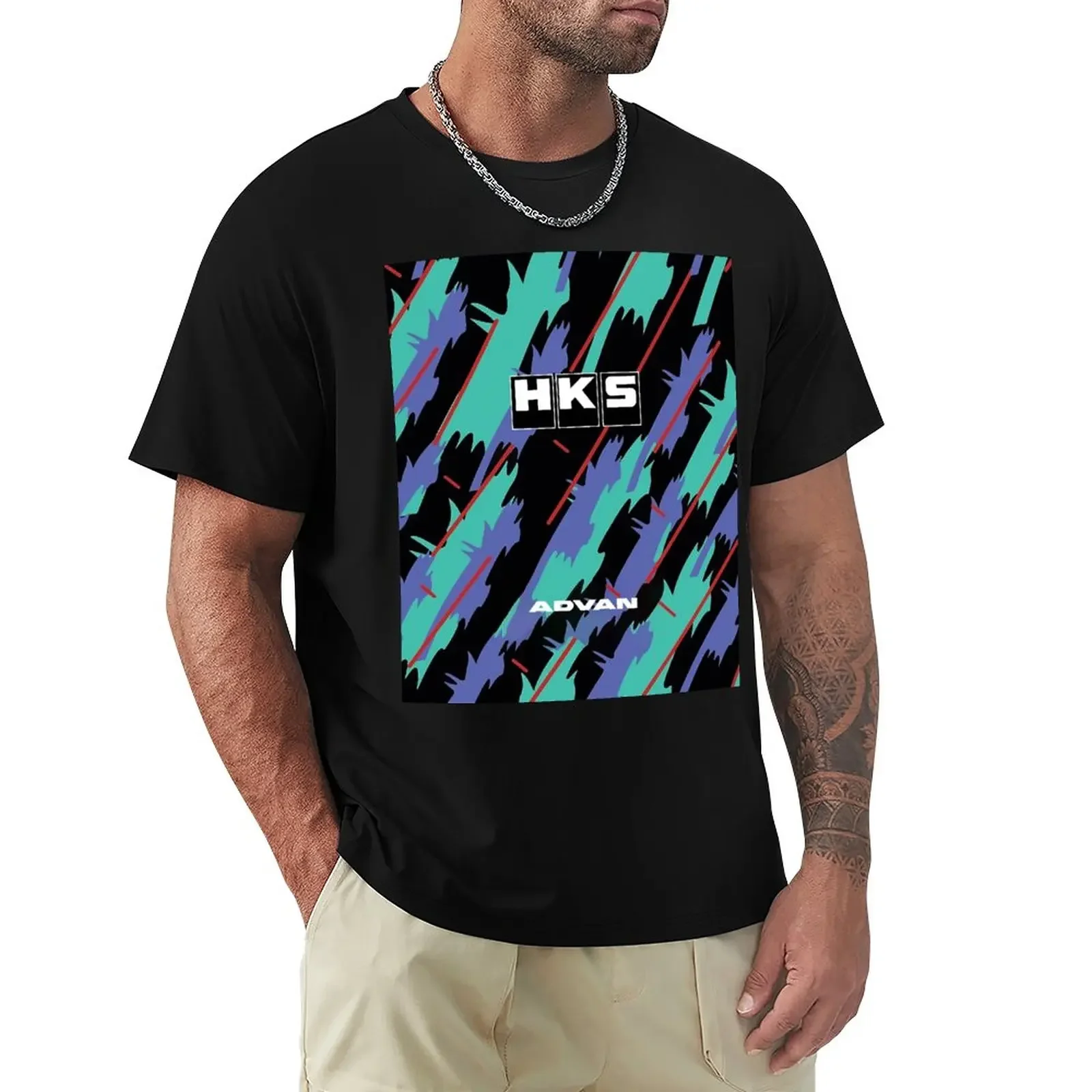 HKS Advan JDM T-Shirt rapper graphic tees vintage anime shirt plain t shirts men