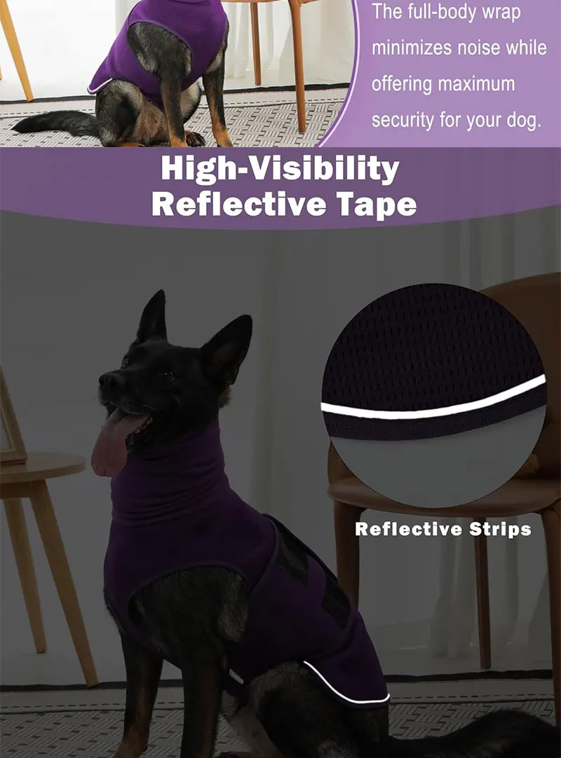 Bestseller Beruhigungs-Jacke für Hunde, Angst-Linderungsweste nach dem Kastrations- bzw. Neutungsprozess, Multifunktionale Kopfbedeckung für Kleine und Mittelgroße Hunde – Detail 6