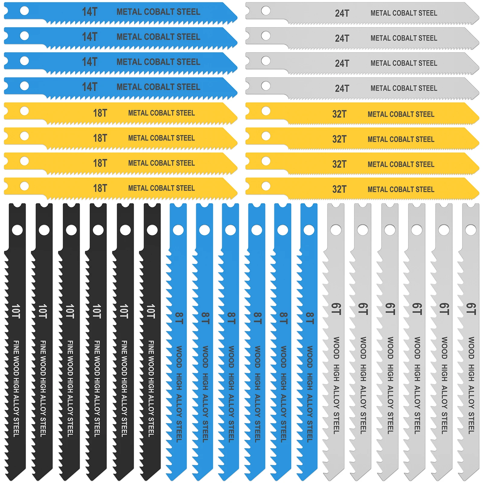 34Pc Jig Saw Blade …