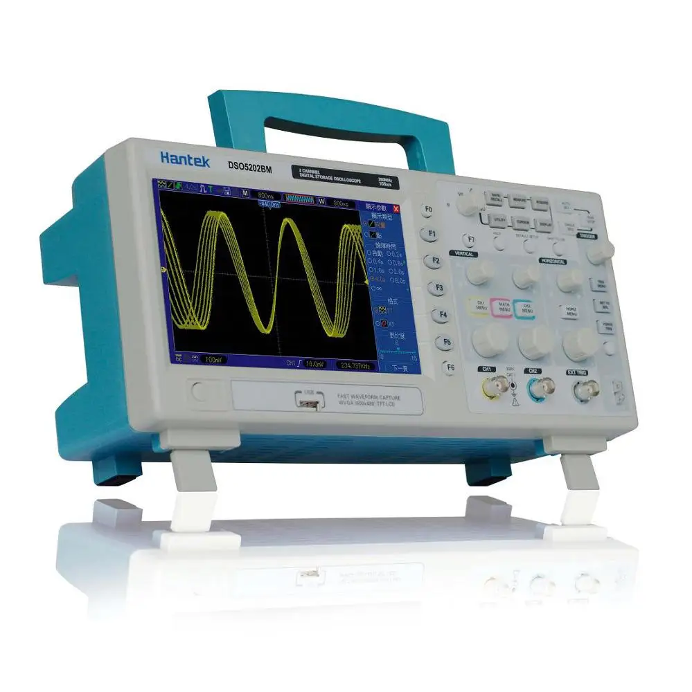 

DSO5202BM Digital Automotive Oscilloscope Lcd Display Benchtop Osciloscopio 200MHz 2 Channels 1GSa/s Logic Analyzer