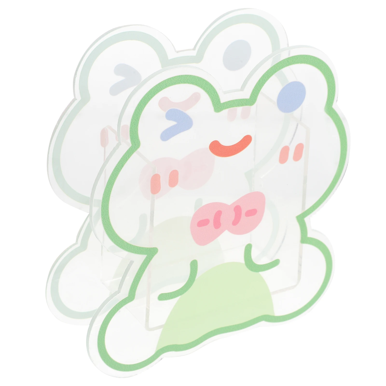 

Animal Pen Holder Storage Box Holding Rack for and Brush Green Desktop Stationery Organizer Clear Office Girl