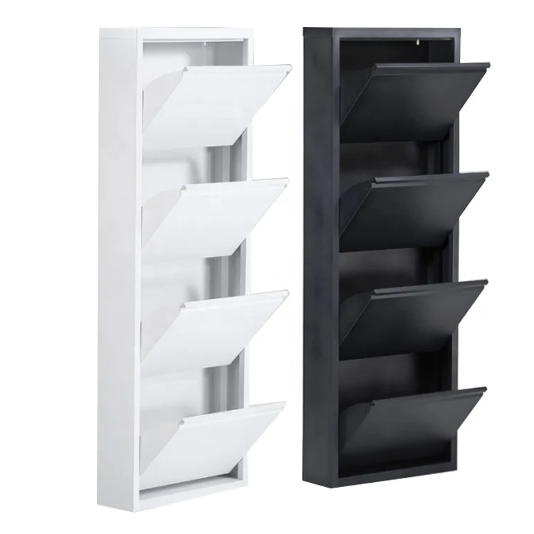Zapatero moderno para sala de estar, gran oferta, almacenamiento barato y en caliente, puerta de Metal, zapatero/estante para zapatos