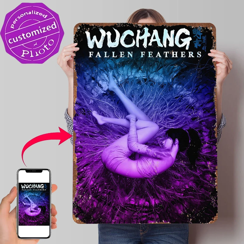Wuchang: Fallen Feathers - Game Art Poster Customized Vintage Metal Signs Wall Art Retro Tin Plaque for Room Decorations House