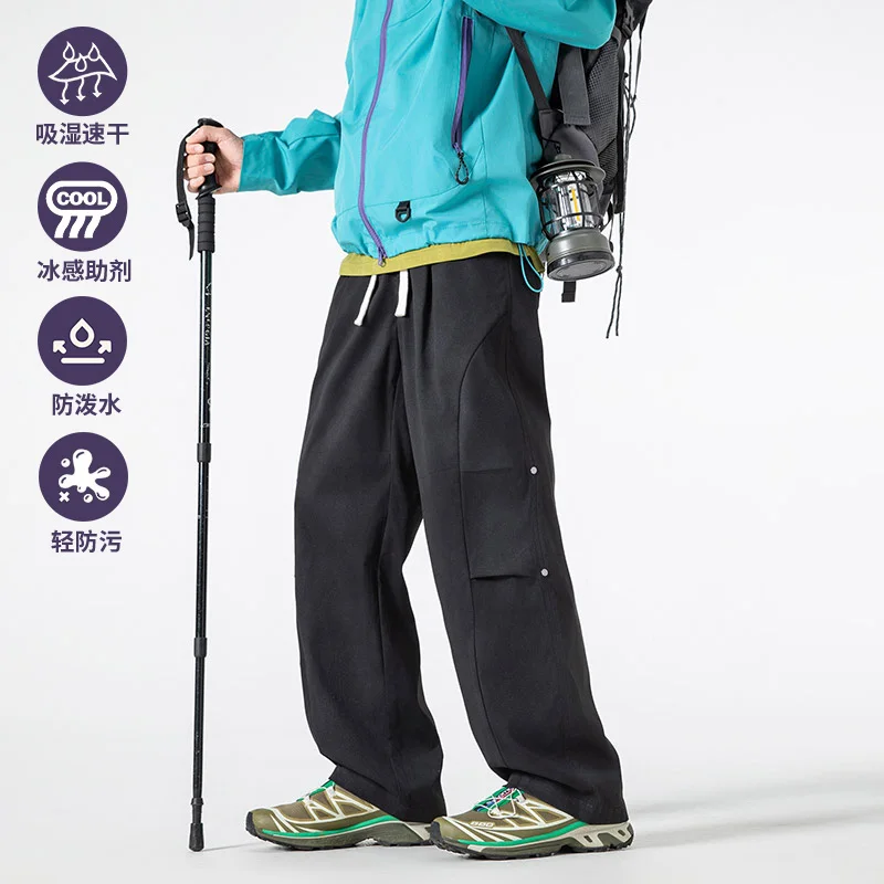 

Новые весенне-осенние мужские брюки-карго в стиле стритвир с множеством карманов, эластичным поясом, в стиле харадзюку, повседневные спортивные штаны, размеры M-5XL