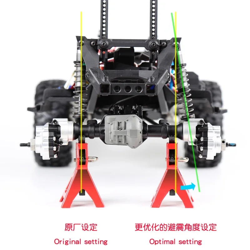 Metalen Poort As Achterbrug Blok C Seat voor 1/10 RC Crawler Auto Traxxas TRX4 Defender G500 G63 Upgrade Onderdelen