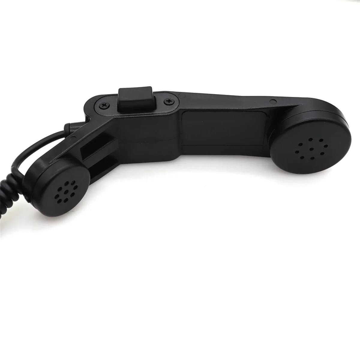 2Pin K-Type Army Retro Telephone Shoulder PTT Mic Microphone for Kenwood Baofeng UV-5R BF-888s Puxing TYT HYT Radio