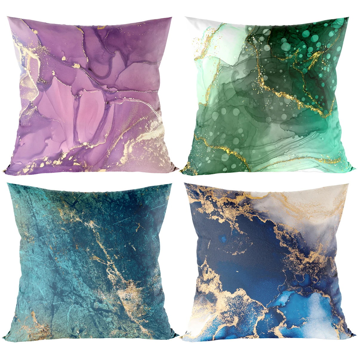 Marble Texture Printing Cushion Cover For Home Decor Soft Polyester Rock Textured Pillowcase Sofa Seat Throw Pillows Decor Home