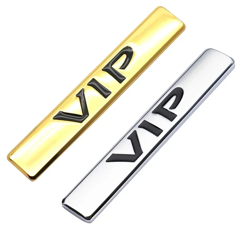 VIP Logo Car Fender Side Emblem Sticker Auto Body Badge Decal for Honda Peugeot Jaguar KIA Subaru Buick Mazda Chevrolet Nissan