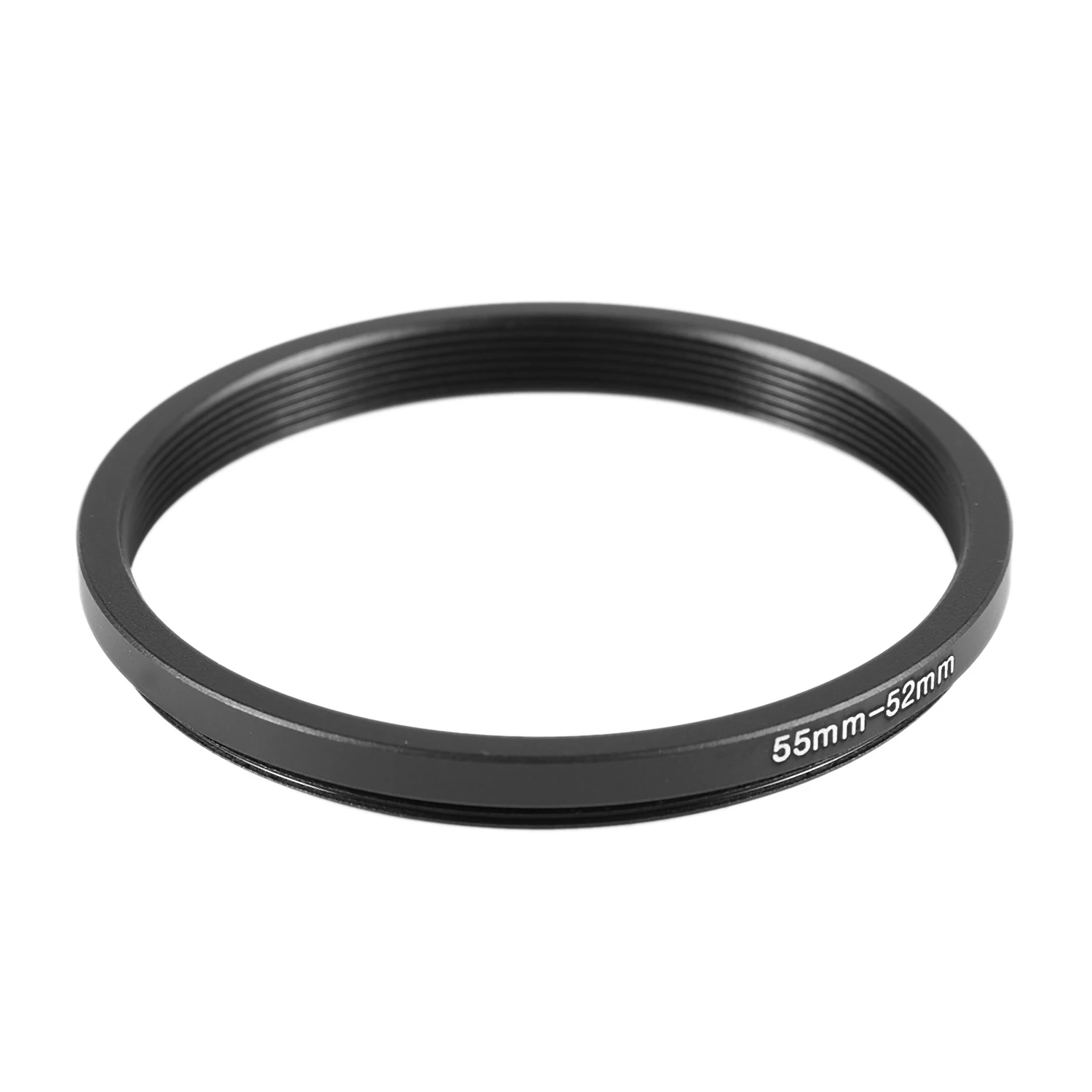 55mm-52mm 55mm to 52mm Black Step Down Ring Adapter for Camera